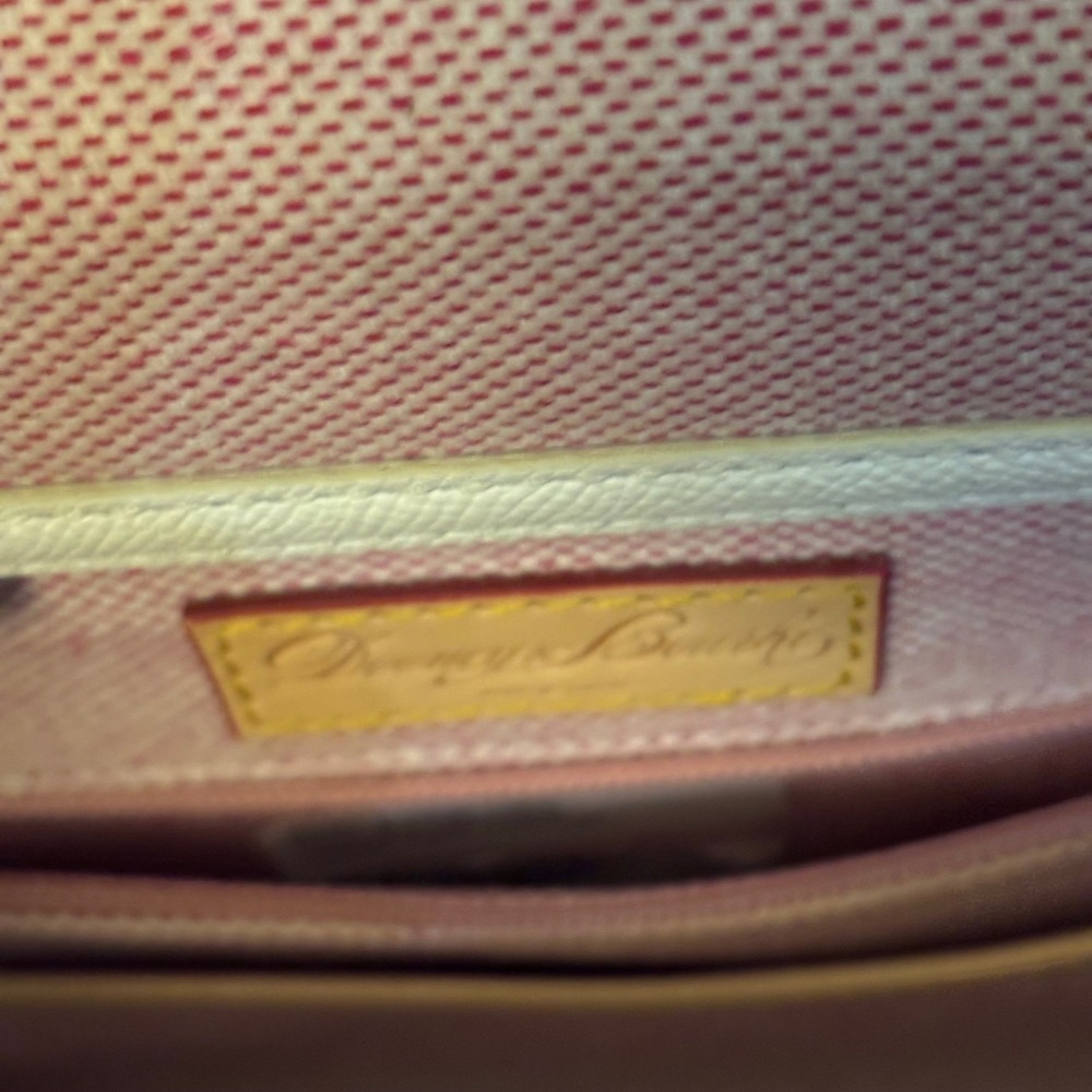 Dooney & Bourke Saffiano Leather Satchel Cream White Tan  Authentic Handbag COA - Picture 8 of 9